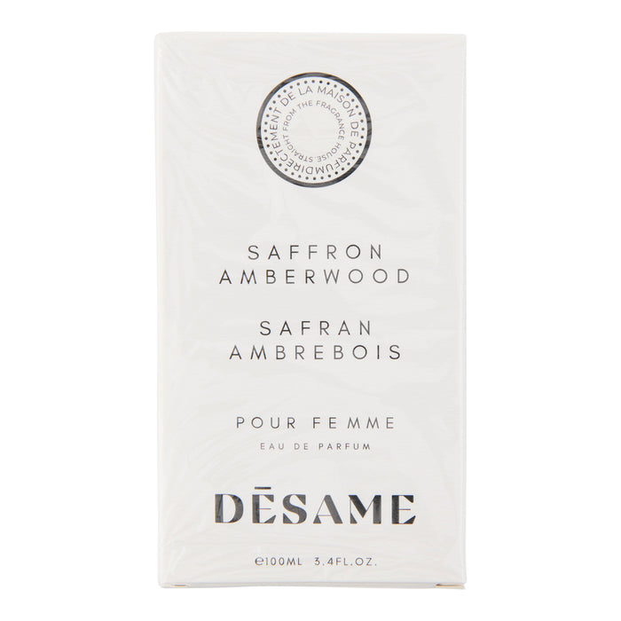 Eau de parfum Désame Saffron Amberwood pour femmes, 100 ml