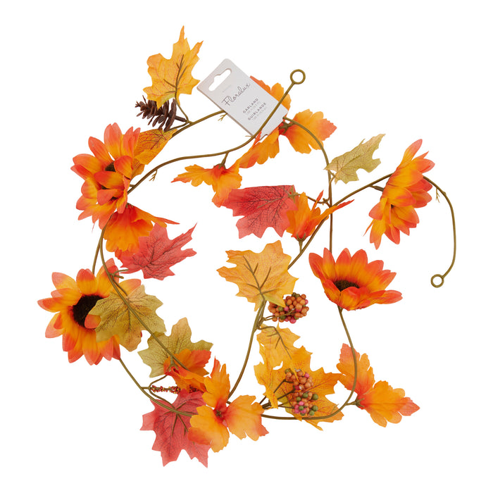 Harvest Leaf Garland, 78-in, Assorted