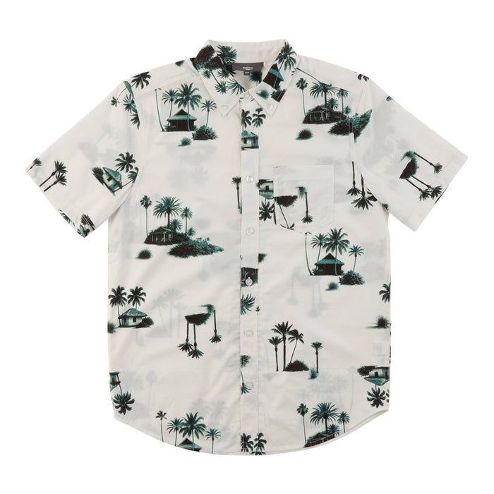 Chemise imprimée boutonnée en coton Mountain Ridge pour hommes