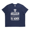 T-shirt de fantaisie à manches courtes taille forte pour hommes, français