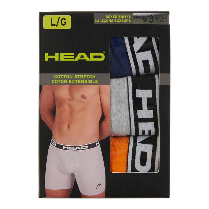 Caleçons boxeurs en coton Head pour hommes, emb. de 3