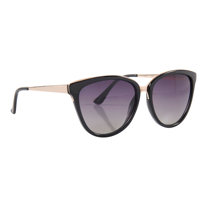 Lunettes de soleil œil-de-chat à verres gris pour femmes