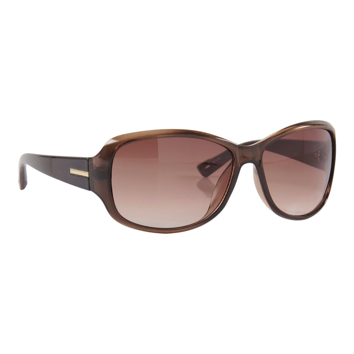 Lunettes de soleil enveloppantes brunes pour femmes
