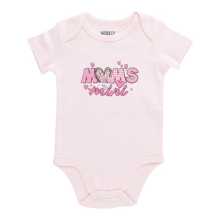 MONKEY BARS Infant Girls' Mother's Day Short Sleeve Onesie, English, 0-24 Month