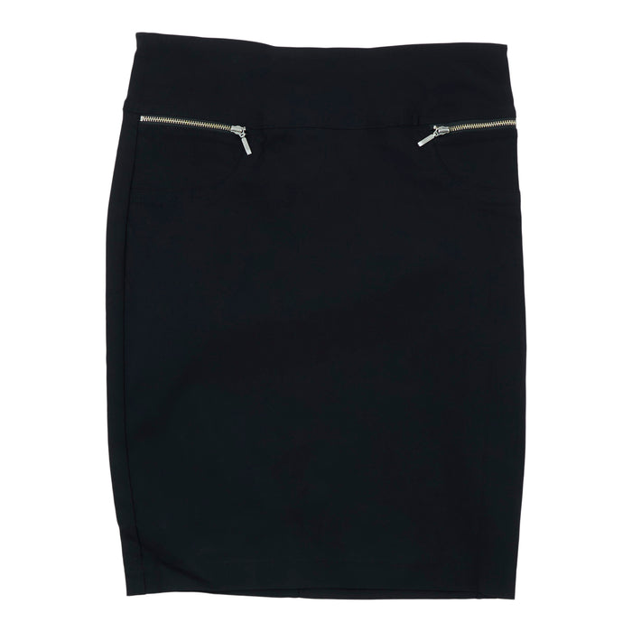 Women's Pull-On Skirt with Zipper Detail