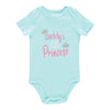 MONKEY BARS Infant Girls' Father's Day Short Sleeve Onesie, English, 0-24 Month