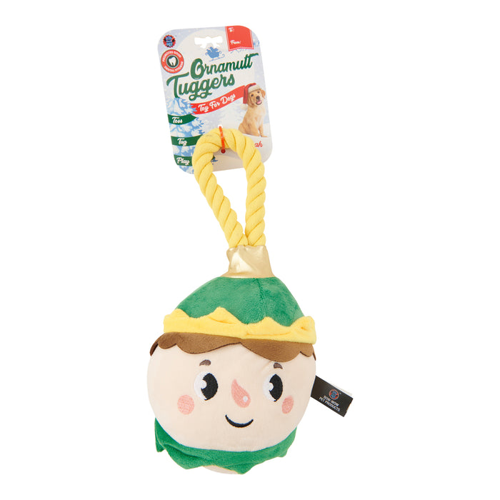 Peluche en forme de lutin avec corde pour chiens