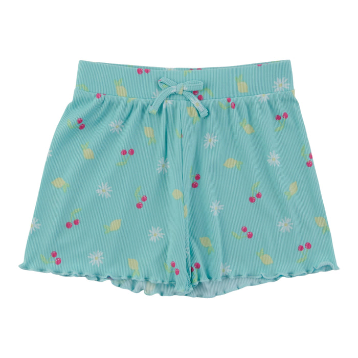 MONKEY BARS Toddler Girls' Day Dreamer Ribbed Printed Shorts