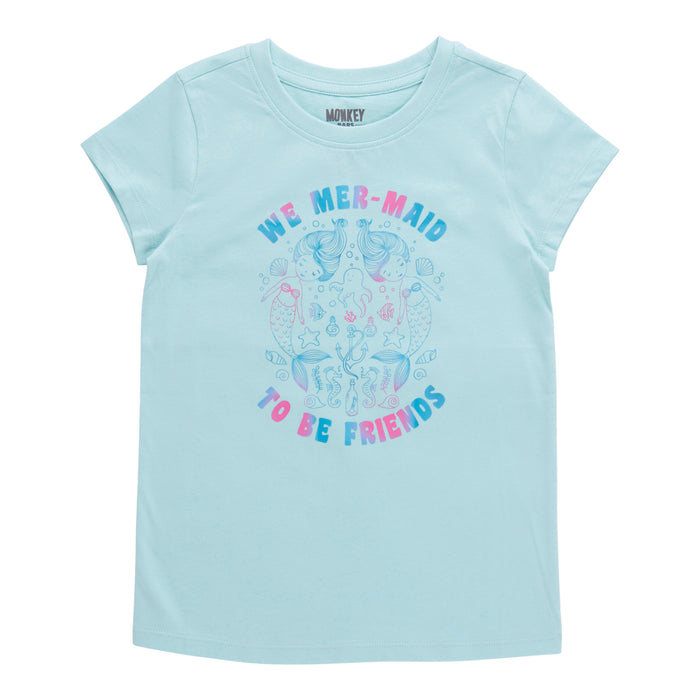 MONKEY BARS Toddler Girls' Day Dreamer Printed Short Sleeve T-Shirt