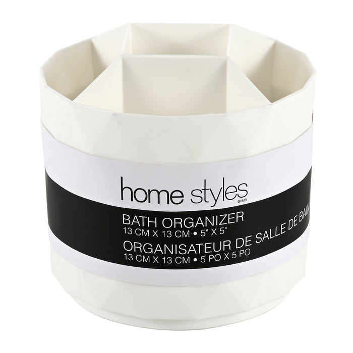 Organisateur de salle de bain 360° HomeStyles, 4,7 po x 5 po