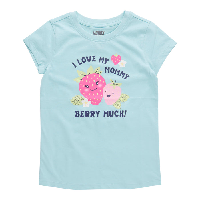 T-shirt de la fête des Mères à manches courtes Pays des rêves MONKEY BARS pour toutes-petites, en anglais