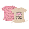 Toddler Girls' Printed Short Sleeve T-Shirt, Assorted