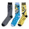 Minions Men's Licensed Crew Socks, 3-Pack