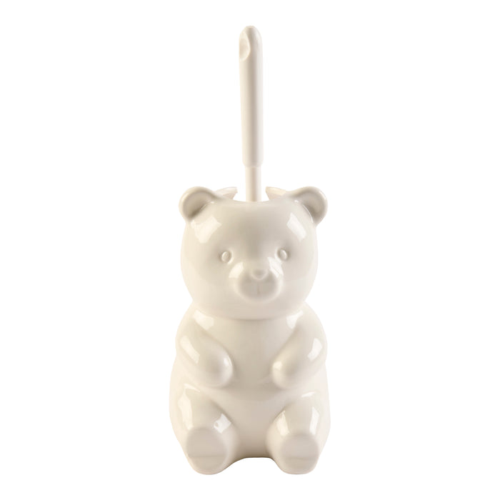 Brosse à cuvette de fantaisie avec support HomeStyles, 6,3 po x 5 po x 10 po