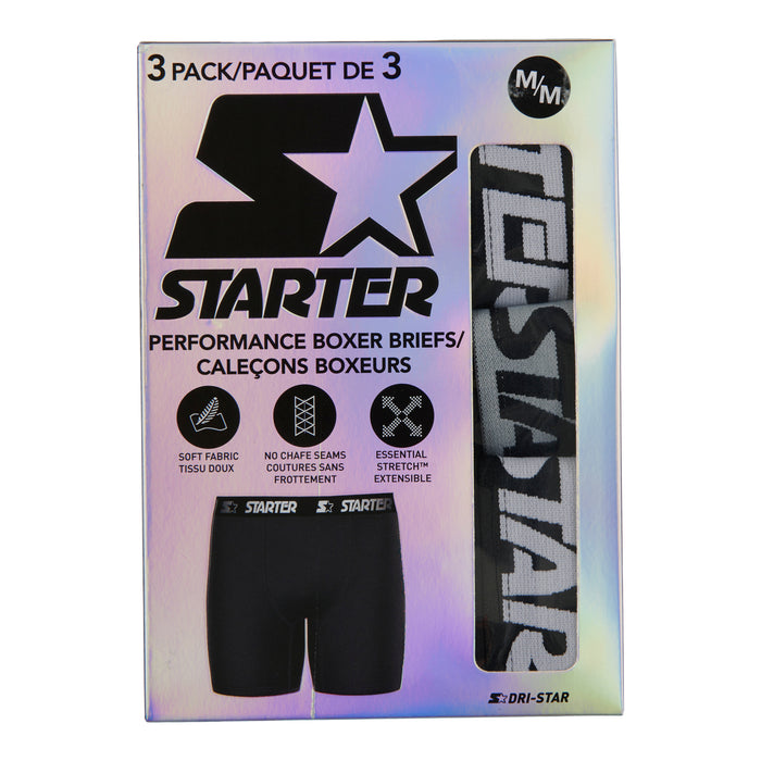 Caleçons boxeurs de performance Starter pour hommes, emb. de 3