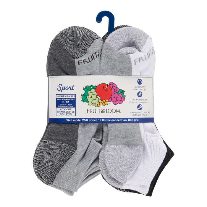 Fruit of the Loom Men's Assorted Socks, 10-Pack