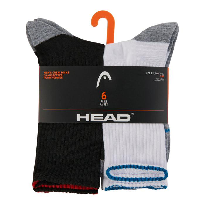Mi-chaussettes HEAD pour hommes, emb. de 6 paires