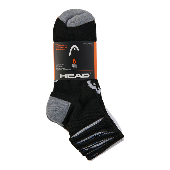 Mi-chaussettes courtes Head pour hommes, emb. de 6 paires