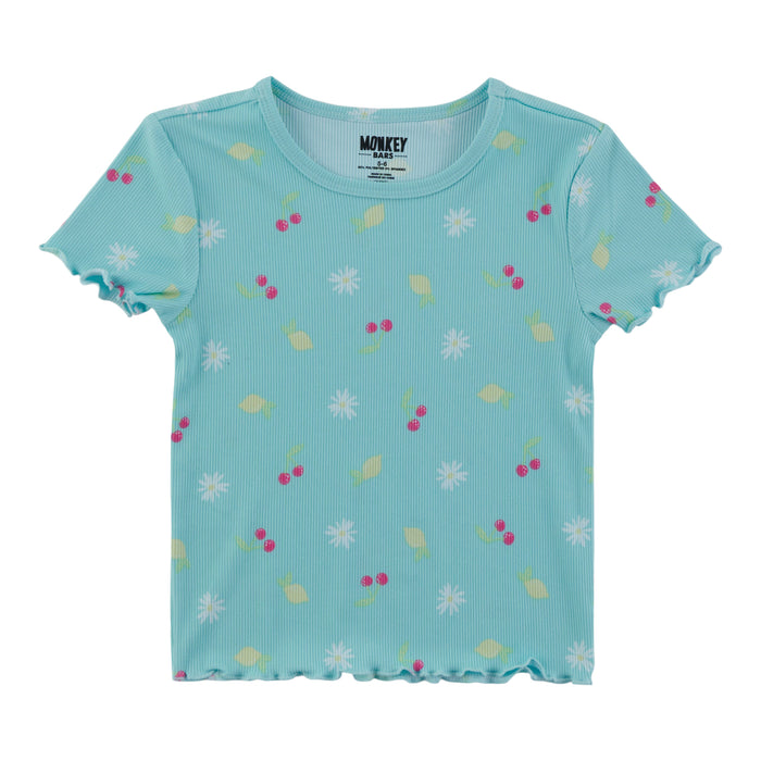 T-shirt côtelé à manches courtes Pays des rêves MONKEY BARS pour toutes-petites