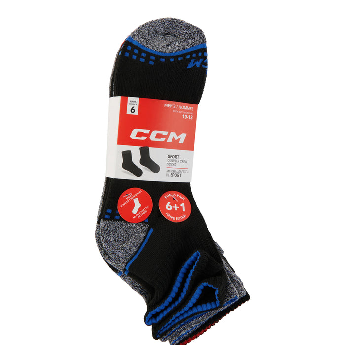 Chaussettes de sport assorties CCM pour hommes, emb. de 7 paires