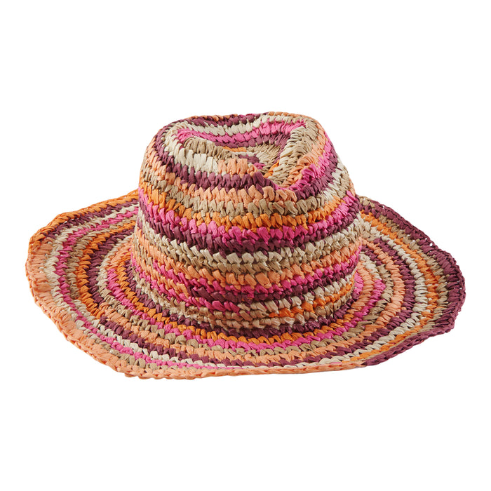 Chapeau de paille à motif de fruit pour femmes