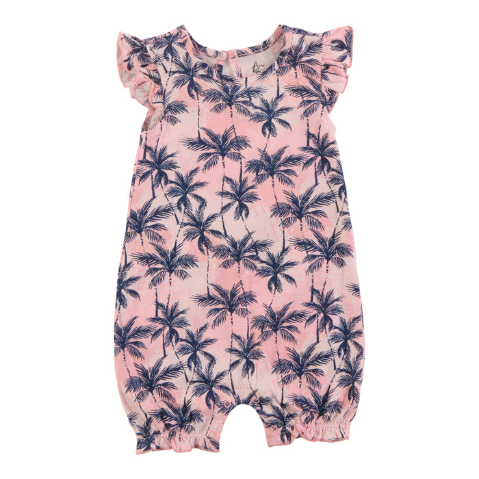 Infant Girls' Sleeveless Printed Romper, 12-24 Month