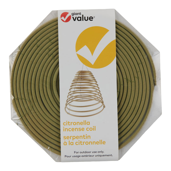 Giant Value Incense Spiral with Citronella