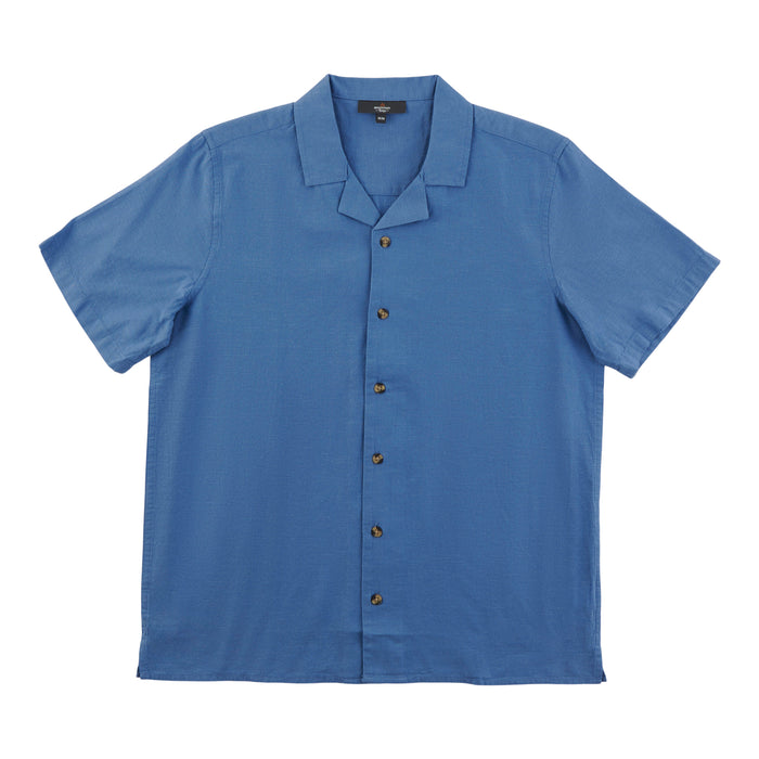 Mountain Ridge Men's Linen Blend Button-Up Shirt