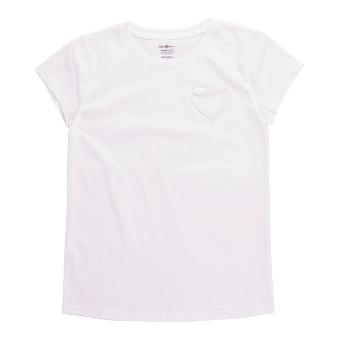 T-shirt à manches courtes avec poche en cœur Pays des rêves BELLA & BIRDIE pour filles