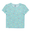 BELLA & BIRDIE Girls' Day Dreamer Printed Ribbed Short Sleeve T-Shirt