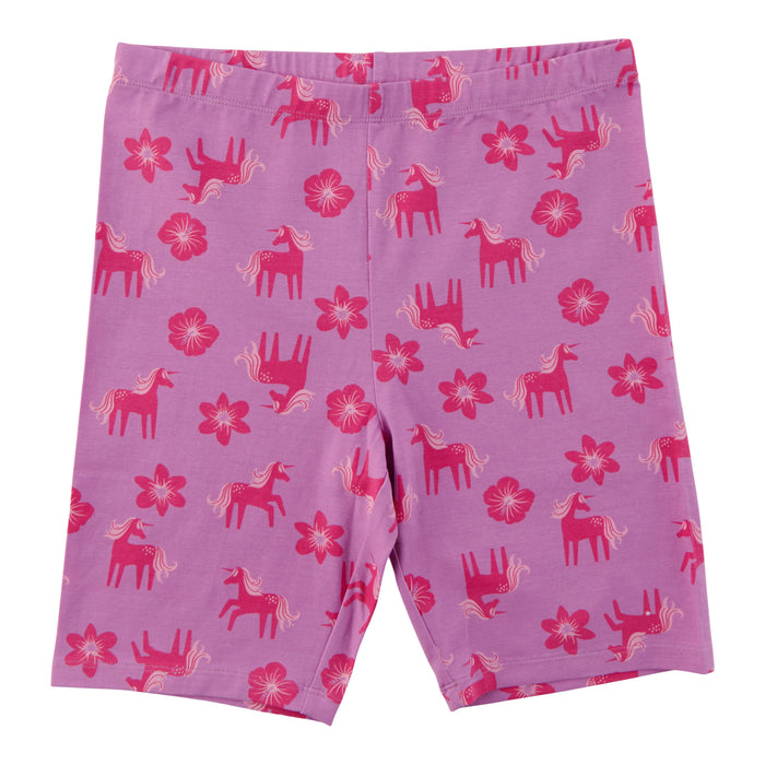 BELLA & BIRDIE Girls' Pool Party Printed Bike Shorts