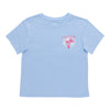BELLA & BIRDIE Girls' Pool Party Chest Print Short Sleeve T-Shirt