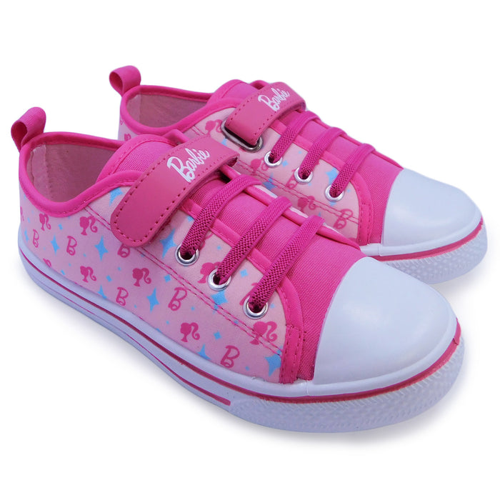 Barbie Girl's Canvas Slip On Sneakers
