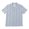 Chemise boutonnée à rayures pour hommes
