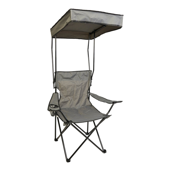 HomeStyles Canopy Chair, Grey, 20.5-in x 20.5-in x 47-in.