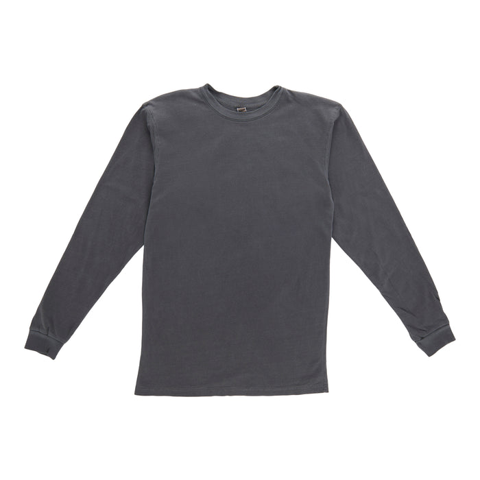 T-shirt de base à manches longues de couleur unie pour hommes