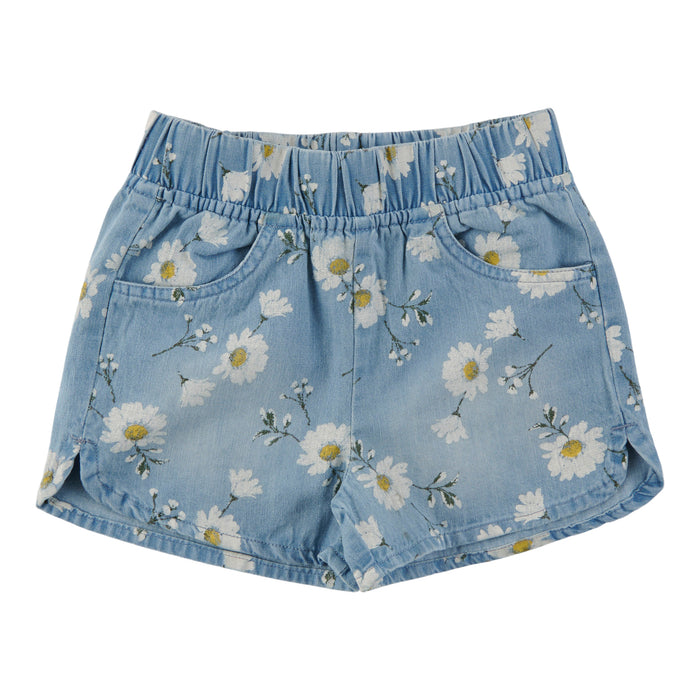 Toddler Girls' Chambray Shorts
