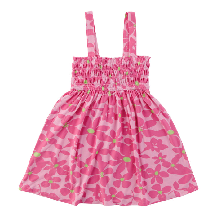 MONKEY BARS Toddler Girls' Pool Party Printed Smocked Dress