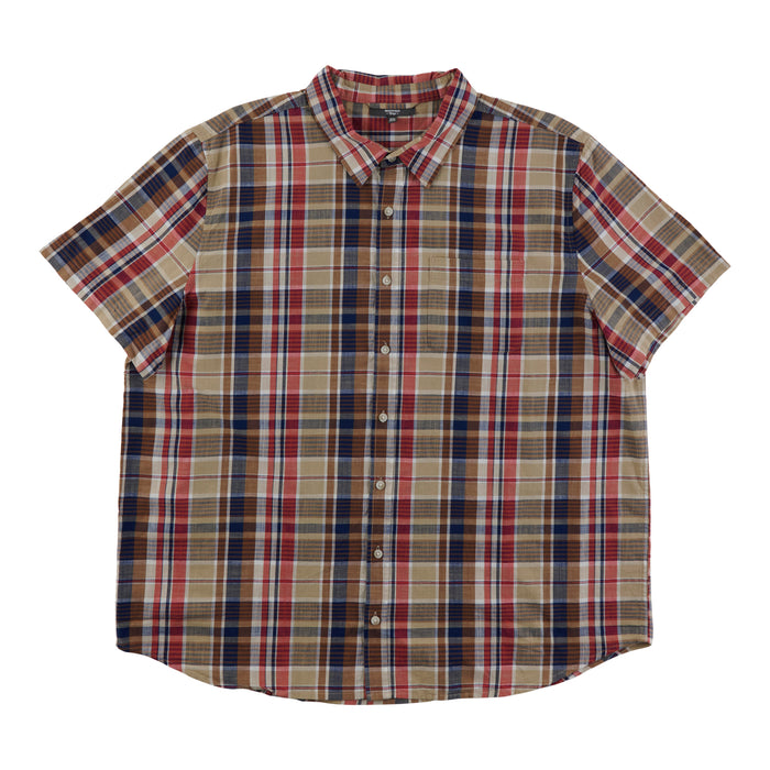 Mountain Ridge Big Guy Plaid Button-Up Shirt