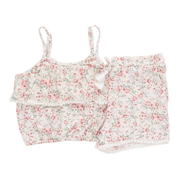 Ensemble avec short et débardeur imprimé pour toutes-petites, 2 pièces