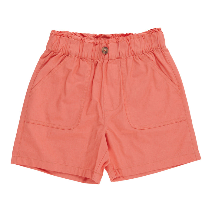 Short en denim de couleur unie pour filles
