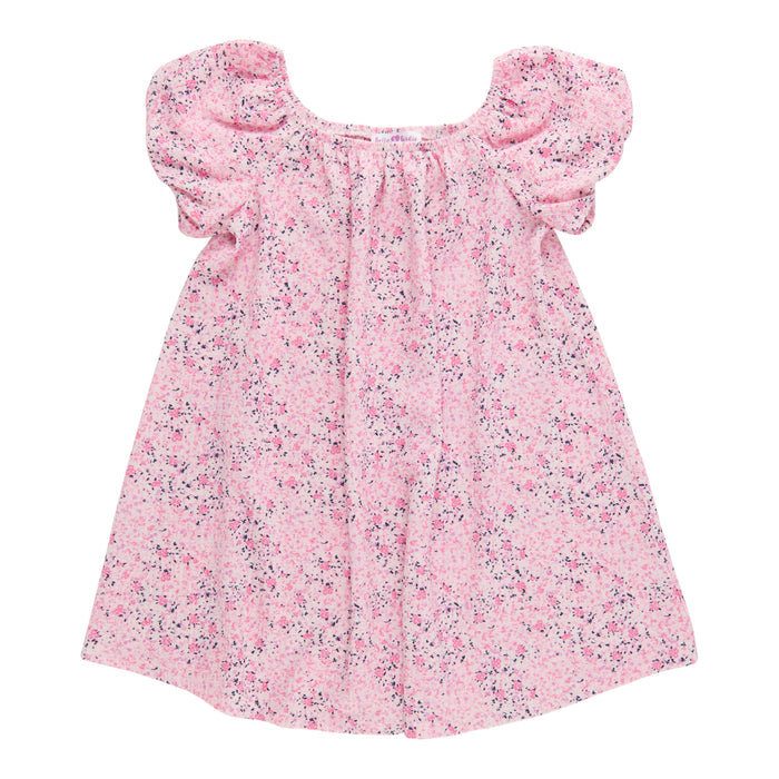 Robe froissée fleurie à manches courtes Fête à la piscine BELLA & BIRDIE pour filles