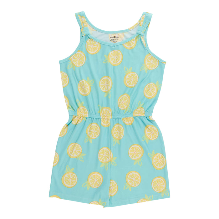BELLA & BIRDIE Girls' Pool Party Sleeveless Printed Romper