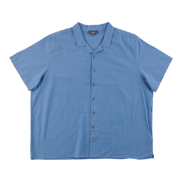 Mountain Ridge Men's Solid Short Sleeve Button-Up Shirt