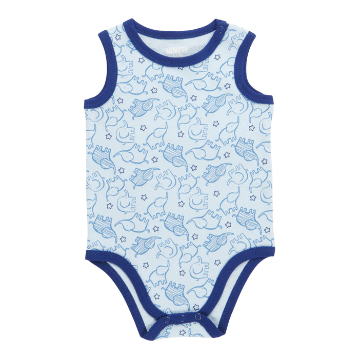 Cache-couche sans manches Fête à la plage MONKEY BARS pour bébés garçons, 0 à 24 mois
