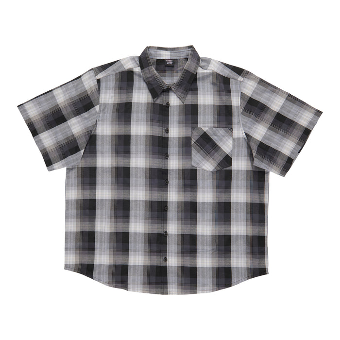 Big Guy Plaid Short Sleeve Button-Up Shirt