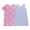 Ensemble de hauts de nuit imprimés pour filles BELLA & BIRDIE, ensemble de 2