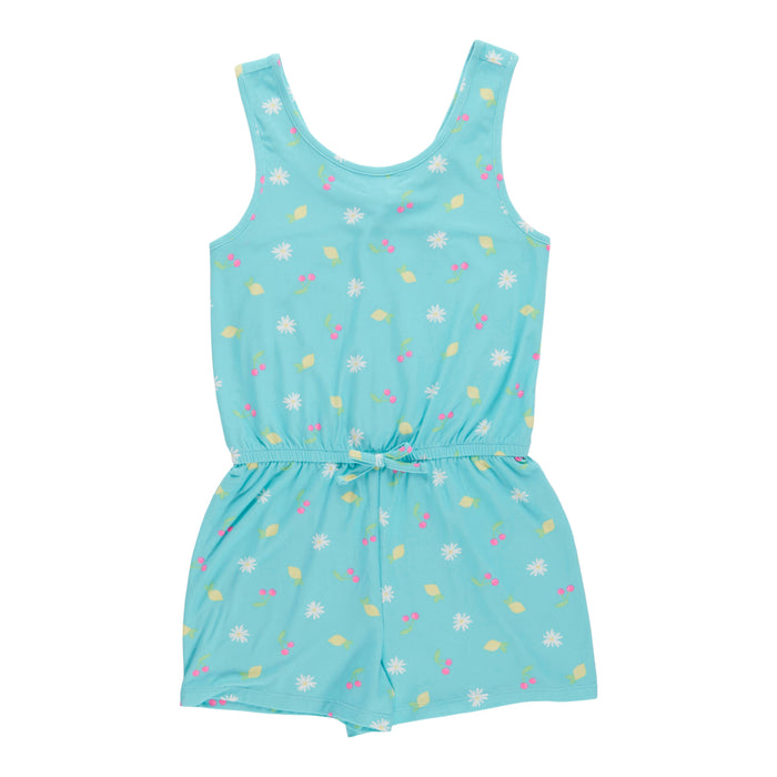 BELLA & BIRDIE Girls' Pool Party Sleeveless Soft Knot Romper