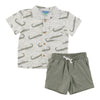 Infant Boys' Printed Short Sleeve Shirt Set, 2-Piece, 12-24 Month