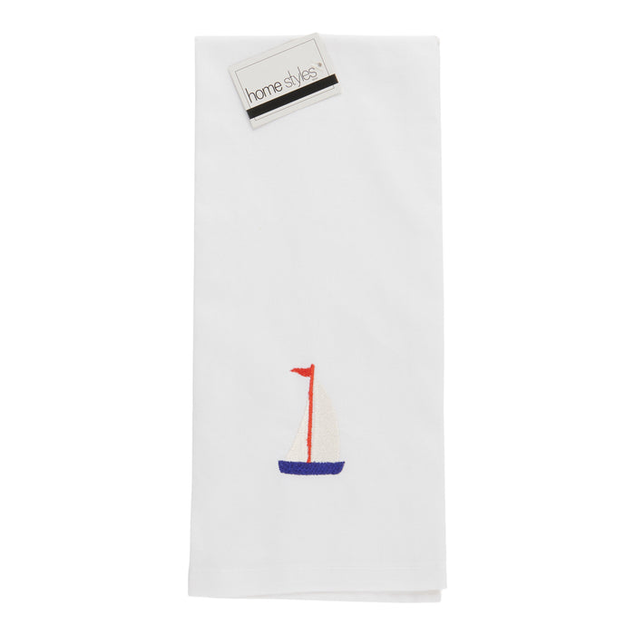 HomeStyles Embroidered Tea Towel, 18-in x 28-in.